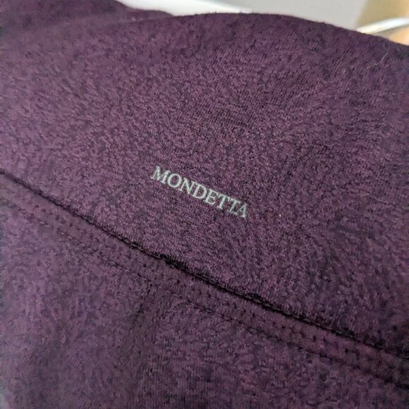 Burgundy mix leggings w/pockets - Picture 3 of 5